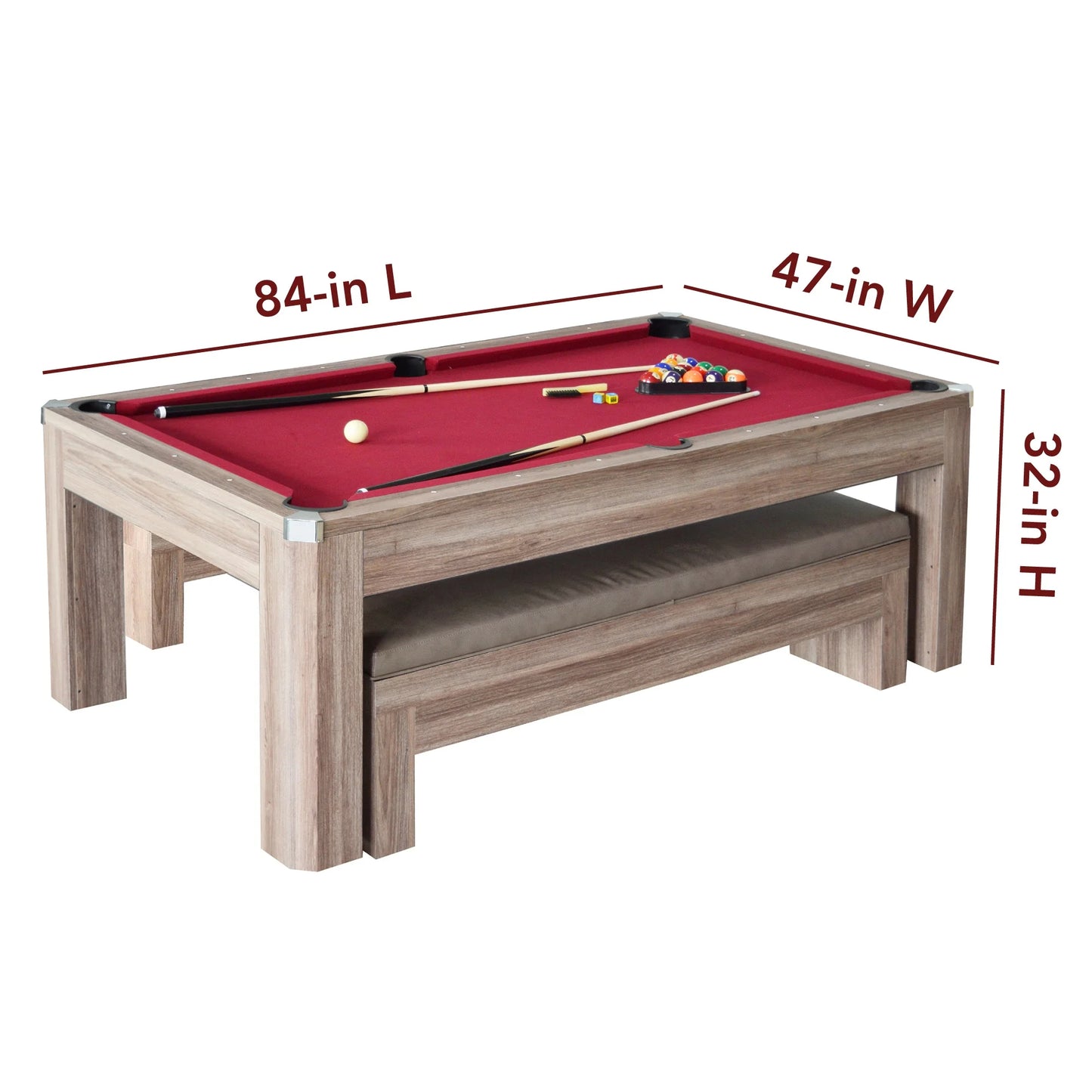 Hathaway 7 ft. Newport Multi Game Pool Table