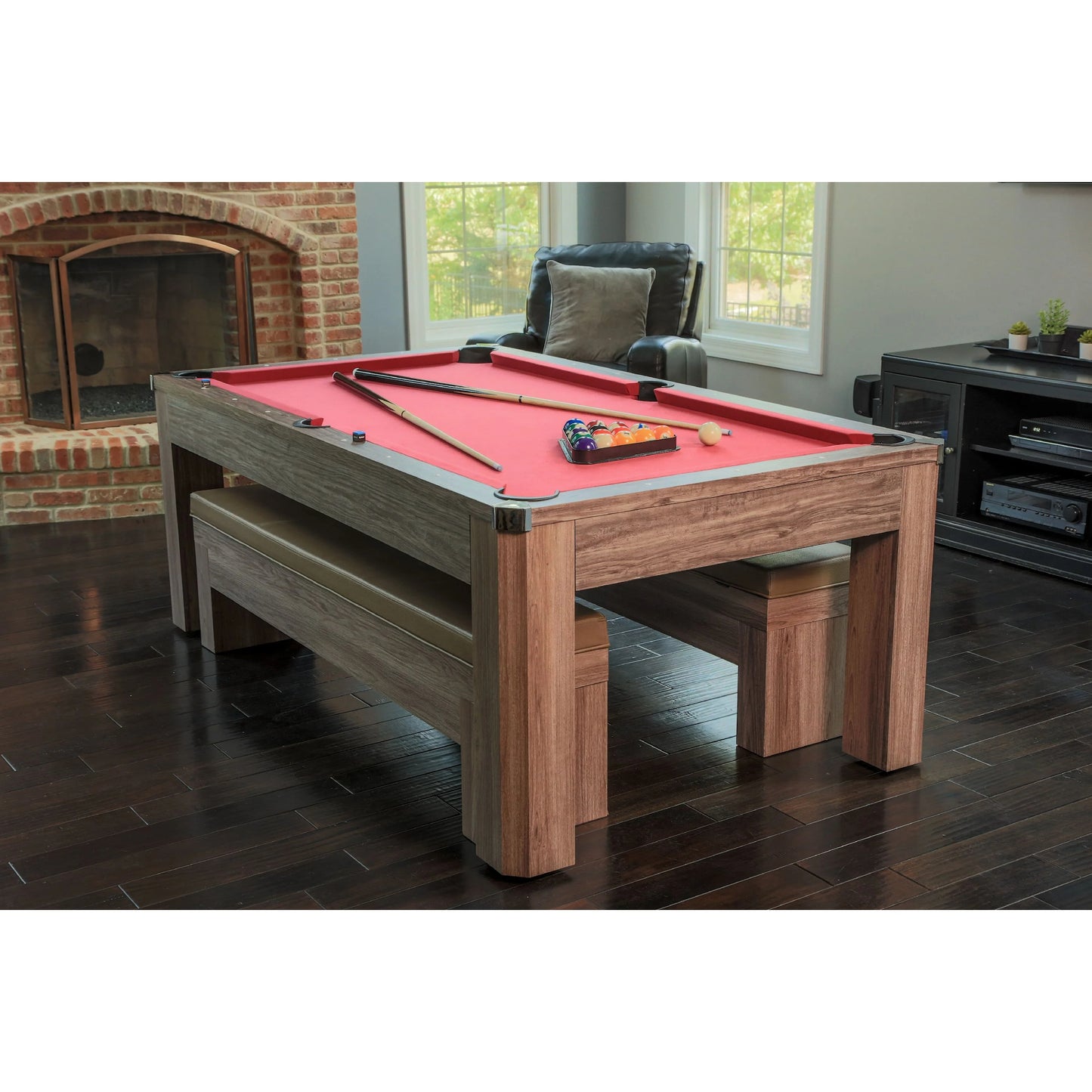 Hathaway 7 ft. Newport Multi Game Pool Table