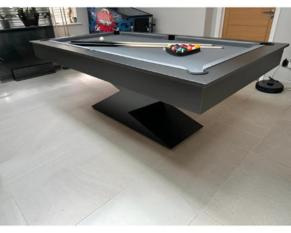 SUPERPOOL Lightning Pool Dining Table | Matt Black 7ft