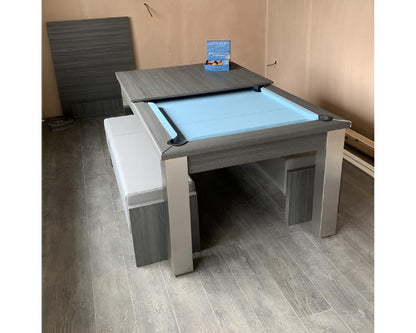 FMF Elixir Pool Dining Table | Metallic Graphite Grey