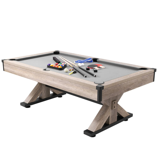 KFFKFF 7 ft. Multi Game Pool Table