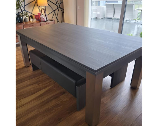 FMF Elixir Pool Dining Table | Metallic Graphite Grey
