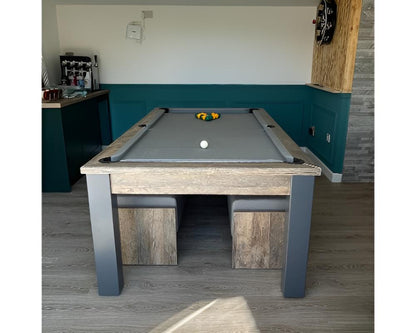 FMF Elixir Pool Dining Table | Distressed Oak