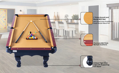 RACK Taurus 8 ft. Tournament Billiard/Pool Table