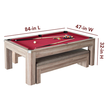 Hathaway 7 ft. Newport Multi Game Pool Table