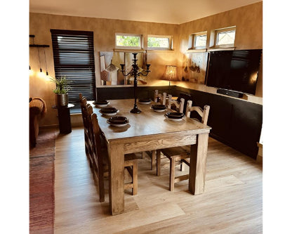 FMF Elixir Pool Dining Table | Rustic Oak