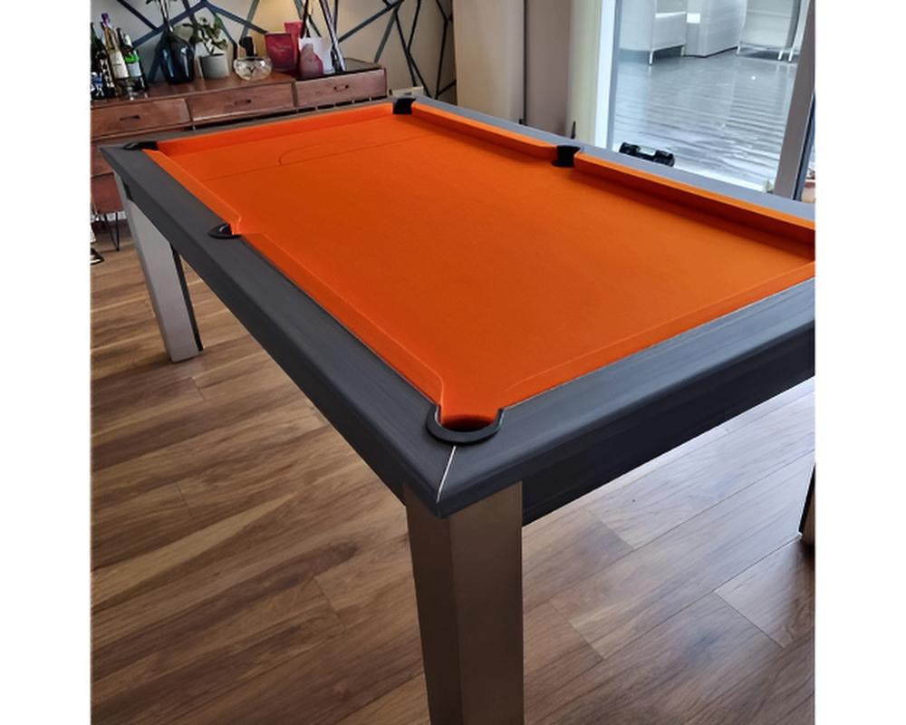 FMF Elixir Pool Dining Table | Metallic Graphite Grey