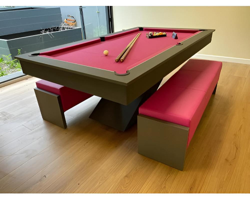 SUPERPOOL Lightning Pool Dining Table | Graphite Grey 7ft