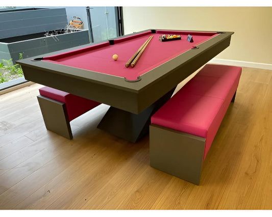 SUPERPOOL Lightning Pool Dining Table | Graphite Grey 7ft