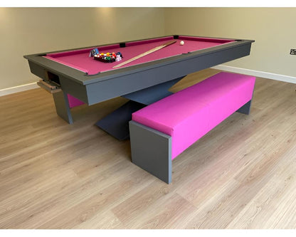 SUPERPOOL Lightning Pool Dining Table | Graphite Grey 7ft