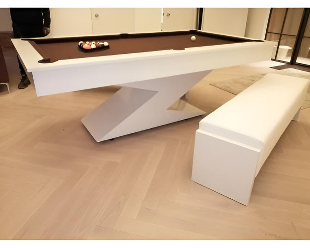 SUPERPOOL Lightning Pool Dining Table | Gloss White 7ft