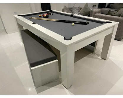 SUPERPOOL Rosetta Pool Dining Table | Gloss White