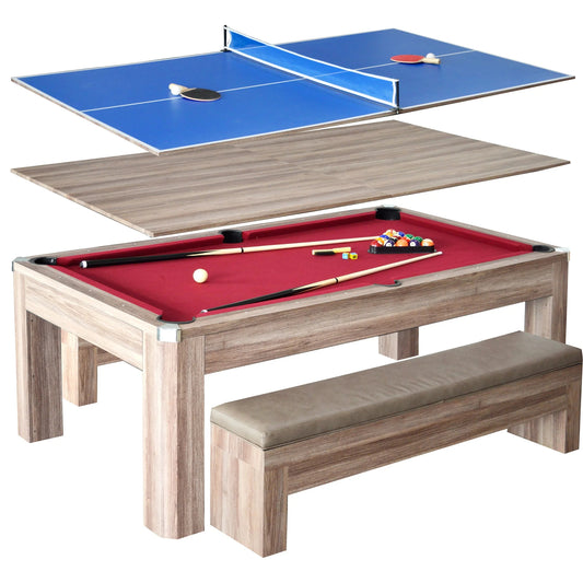 Hathaway 7 ft. Newport Multi Game Pool Table