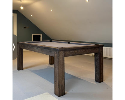 FMF Elixir Pool Dining Table | Rustic Black Oak