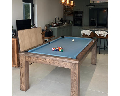 FMF Elixir Pool Dining Table | Rustic Black Oak