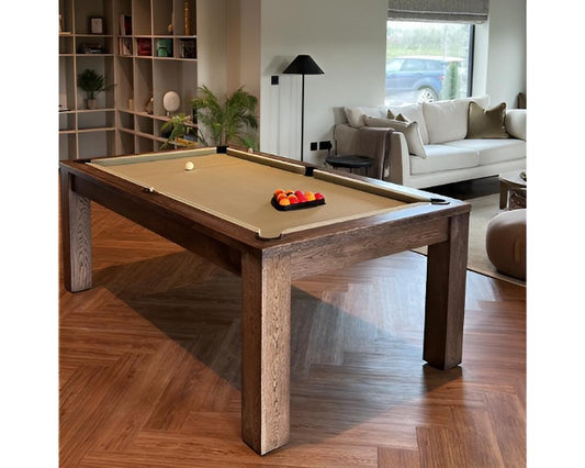 FMF Elixir Pool Dining Table | Rustic Black Oak