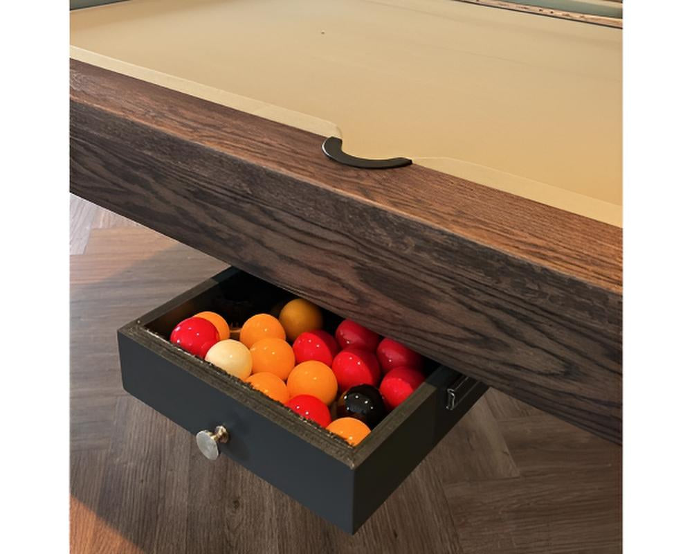FMF Elixir Pool Dining Table | Rustic Black Oak