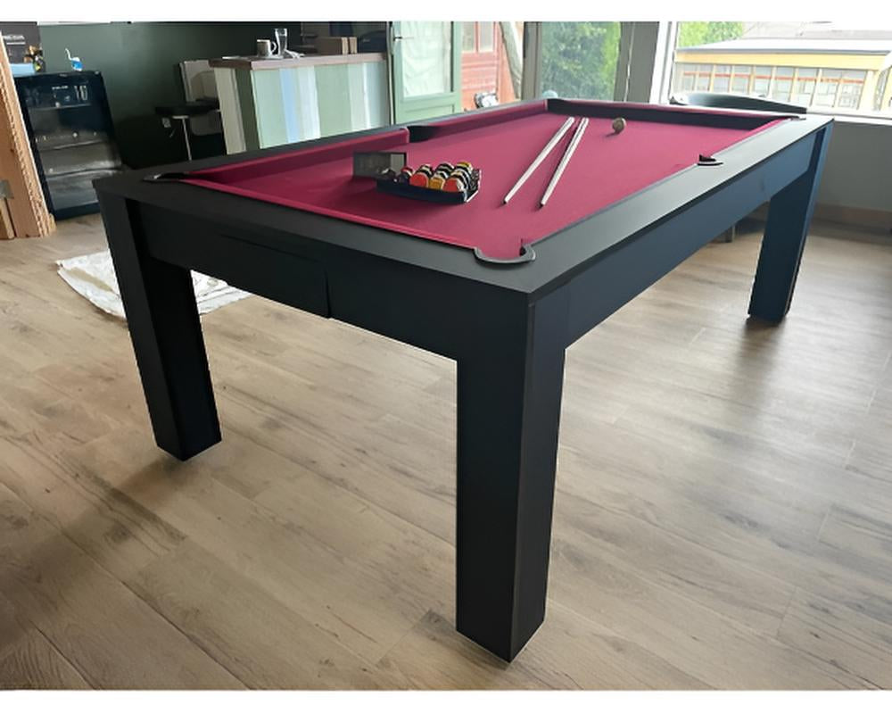 SUPERPOOL Rosetta Pool Dining Table | Matt Black