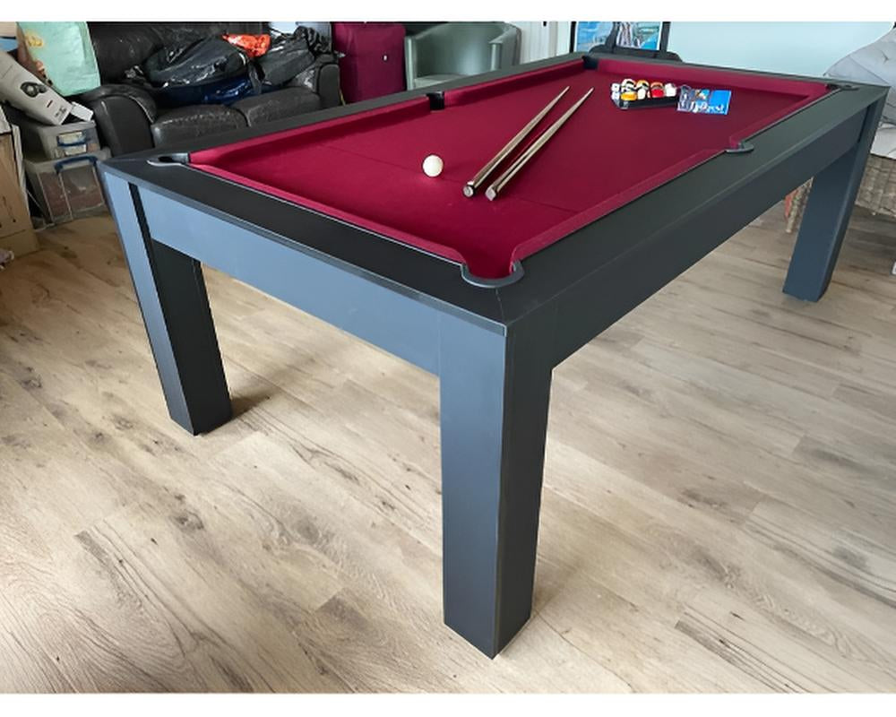 SUPERPOOL Rosetta Pool Dining Table | Matt Black