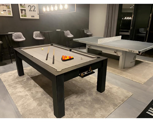 SUPERPOOL Rosetta Pool Dining Table | Matt Black