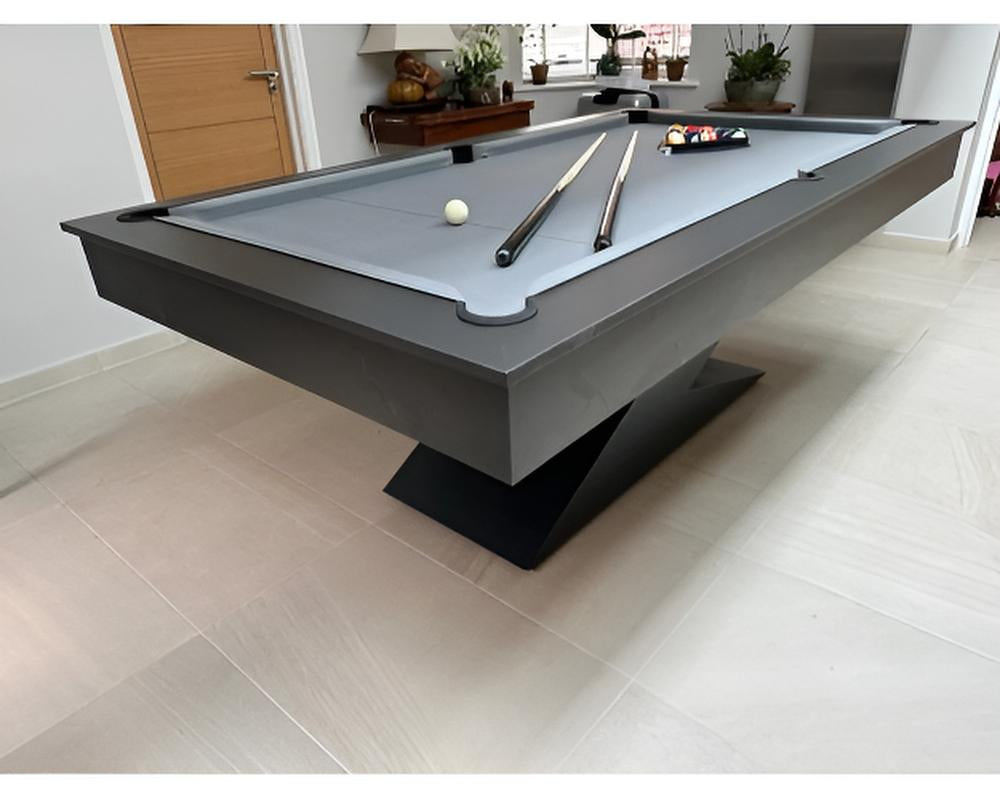 SUPERPOOL Lightning Pool Dining Table | Matt Black 7ft