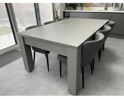SUPERPOOL Rosetta Pool Dining Table | Satin Grey