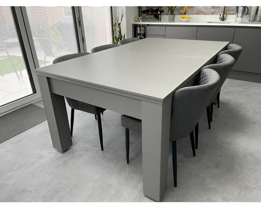 SUPERPOOL Rosetta Pool Dining Table | Satin Grey