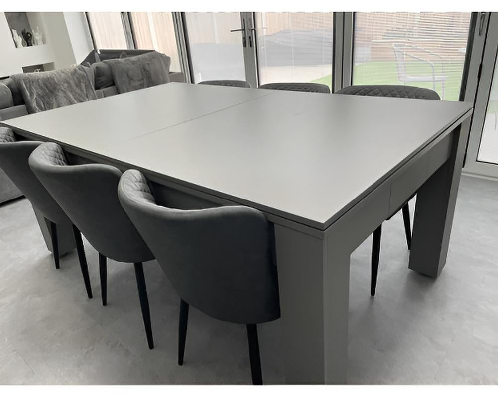 SUPERPOOL Rosetta Pool Dining Table | Satin Grey