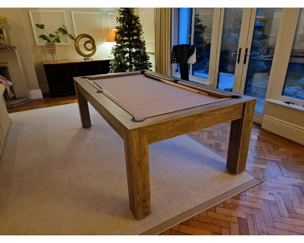 SUPERPOOL Rosetta Pool Dining Table | Santa Fe Walnut