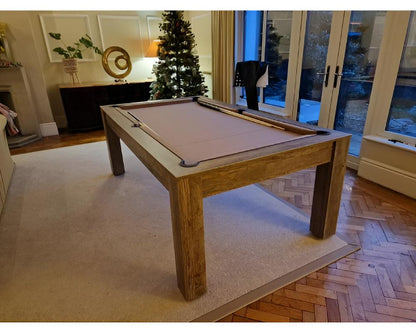 SUPERPOOL Rosetta Pool Dining Table | Santa Fe Walnut
