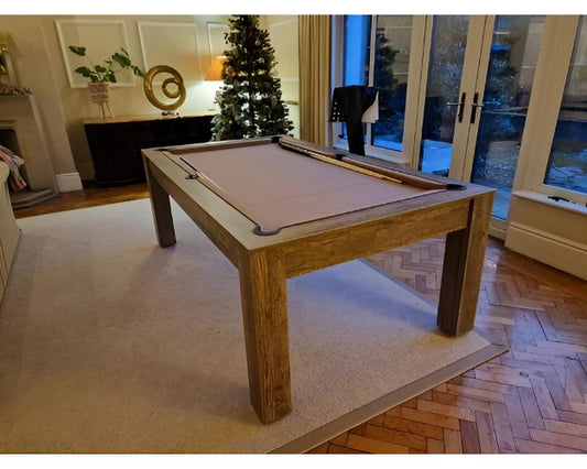 SUPERPOOL Rosetta Pool Dining Table | Santa Fe Walnut