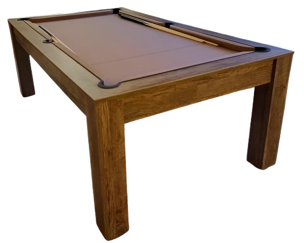 SUPERPOOL Rosetta Pool Dining Table | Santa Fe Walnut