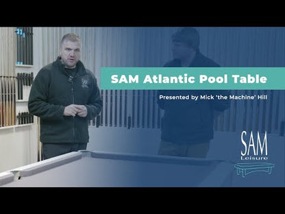 SAM Atlantic Champion English Pool Table | White Matt