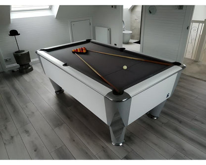 SAM Atlantic Champion English Pool Table | White Matt