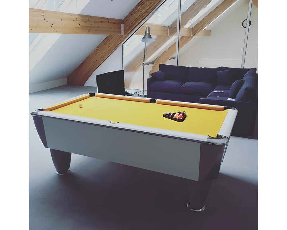 SAM Atlantic Champion English Pool Table | White Matt